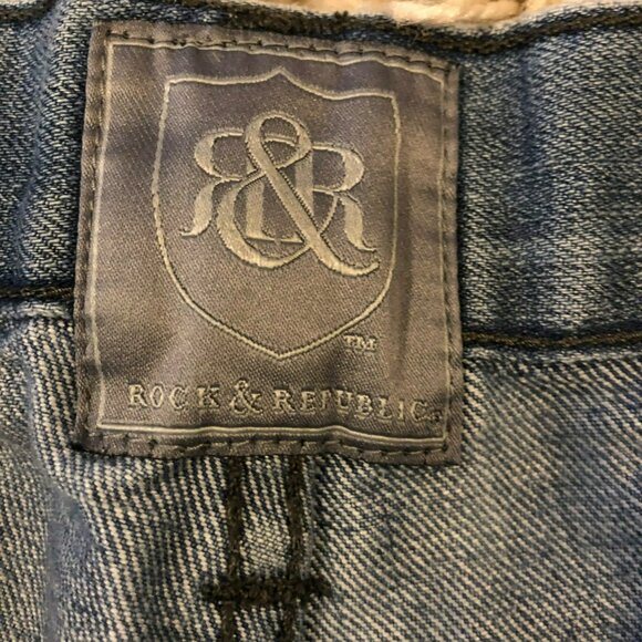 Rock & Republic Jeans Men's Sz 38"x30" Distressed Medium Wash - Picture 4 of 9